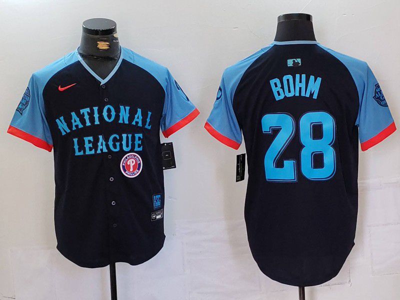Men Philadelphia Phillies #28 Bohm Blue All star 2024 Nike MLB Jersey style 5->philadelphia phillies->MLB Jersey